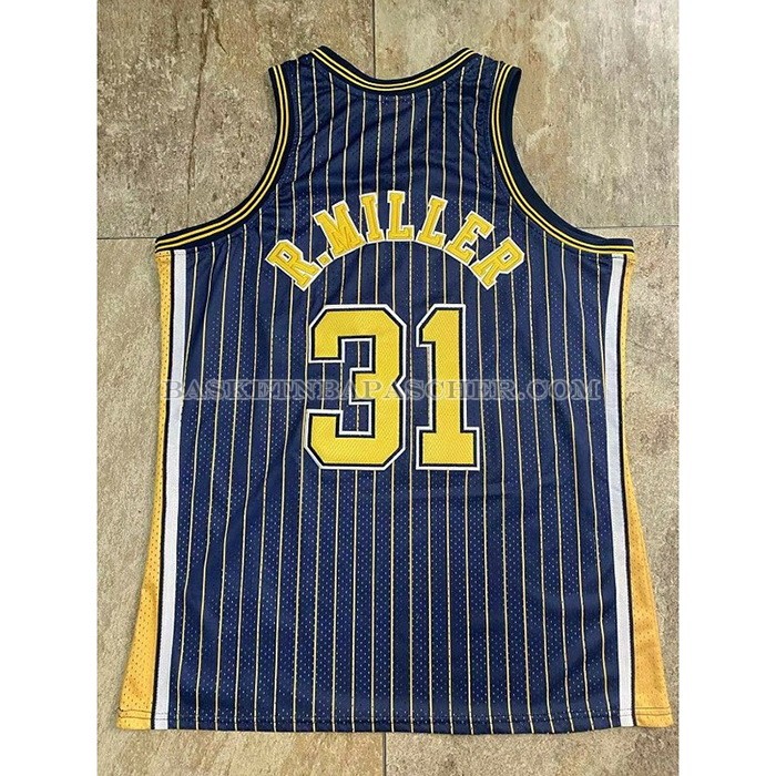 Maillot Indiana Pacers Reggie R.miller NO 31 Mitchell & Ness1994-95 Bleu